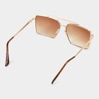 Men's Metal Gradient Square Sunglasses, , small image number null