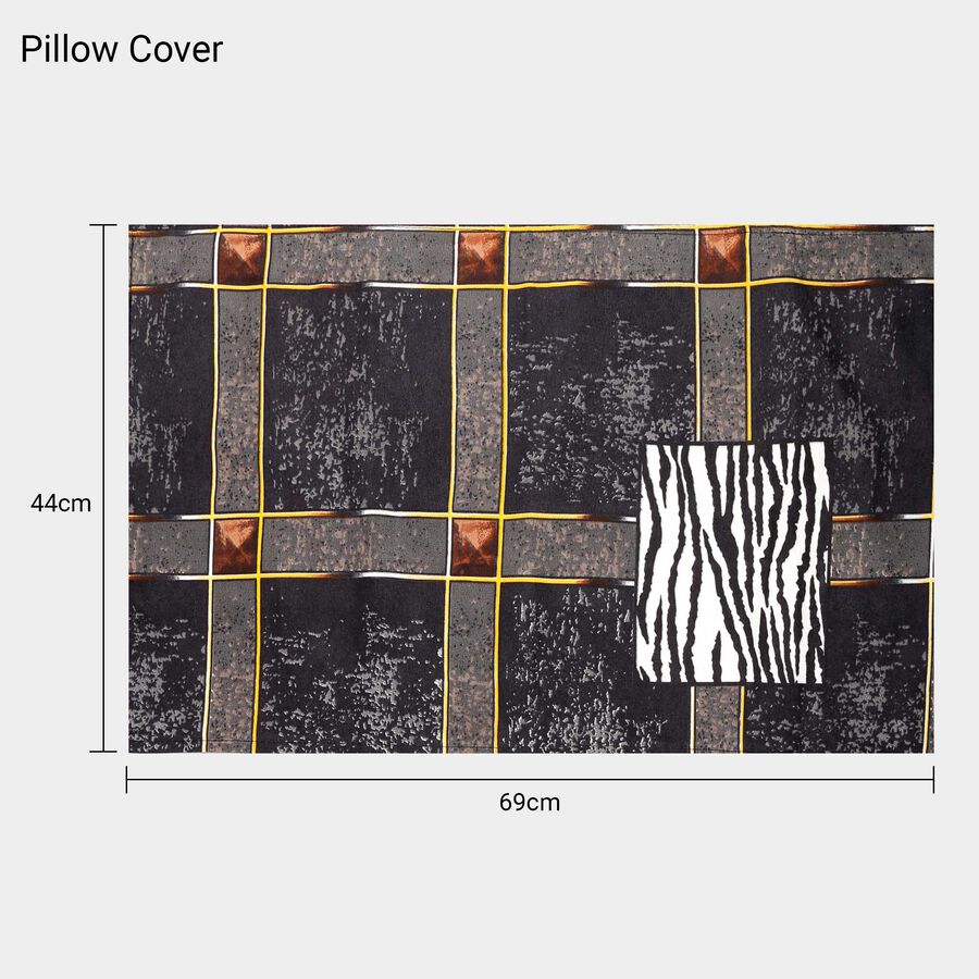 120 GSM Microfiber Double Bedsheet With 2 Pillow Covers, , large image number null