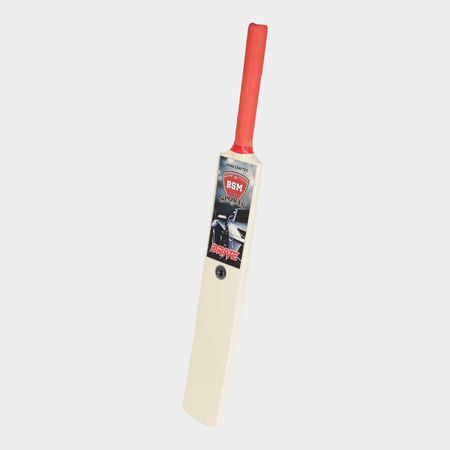 Clear Wood Cricket Bat, 686 mm X 96 mm X 32 mm - Colour/Design May Vary, , large image number null
