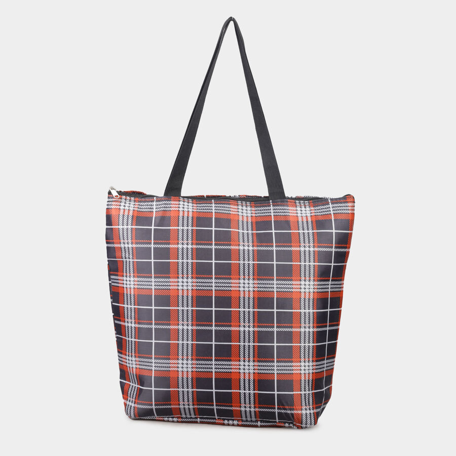 Women's Printed Microfiber Shopping Bag, Medium, , large image number null