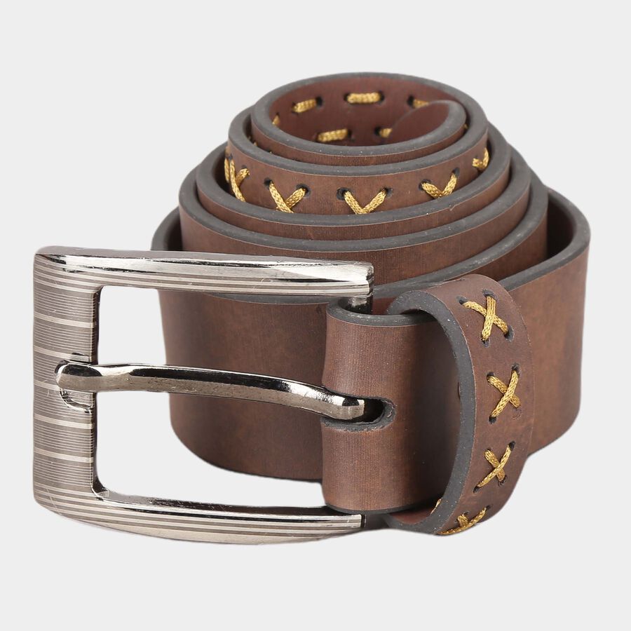 Men's Polyurethane Casual Belt, Size 32, Braided/Weaving, , large image number null