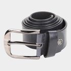 Men's Black Leather Casual Belt, , small image number null