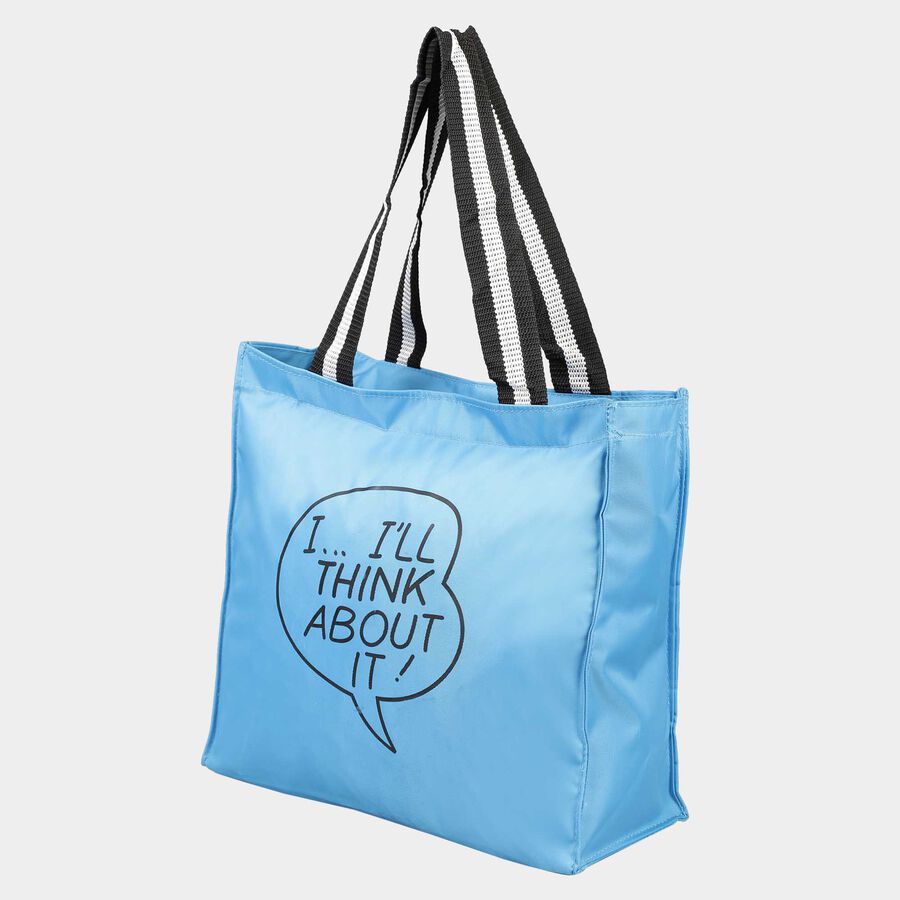 Blue Fabric-Polyester Bag, , large image number null