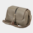 Women's Olive Polyurethane Sling Bag, , small image number null