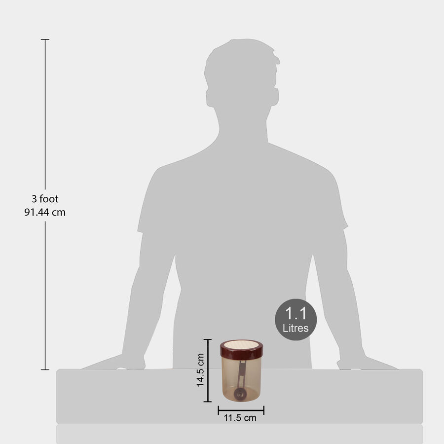 1.1L Plastic Container Set of 2, , large