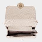 Women's Grey Polyurethane Sling Bag, , small