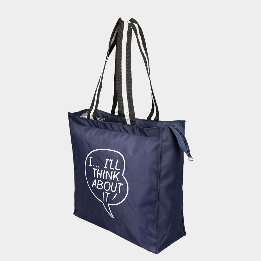 Navy Blue Fabric-Polyester Bag, , large image number null