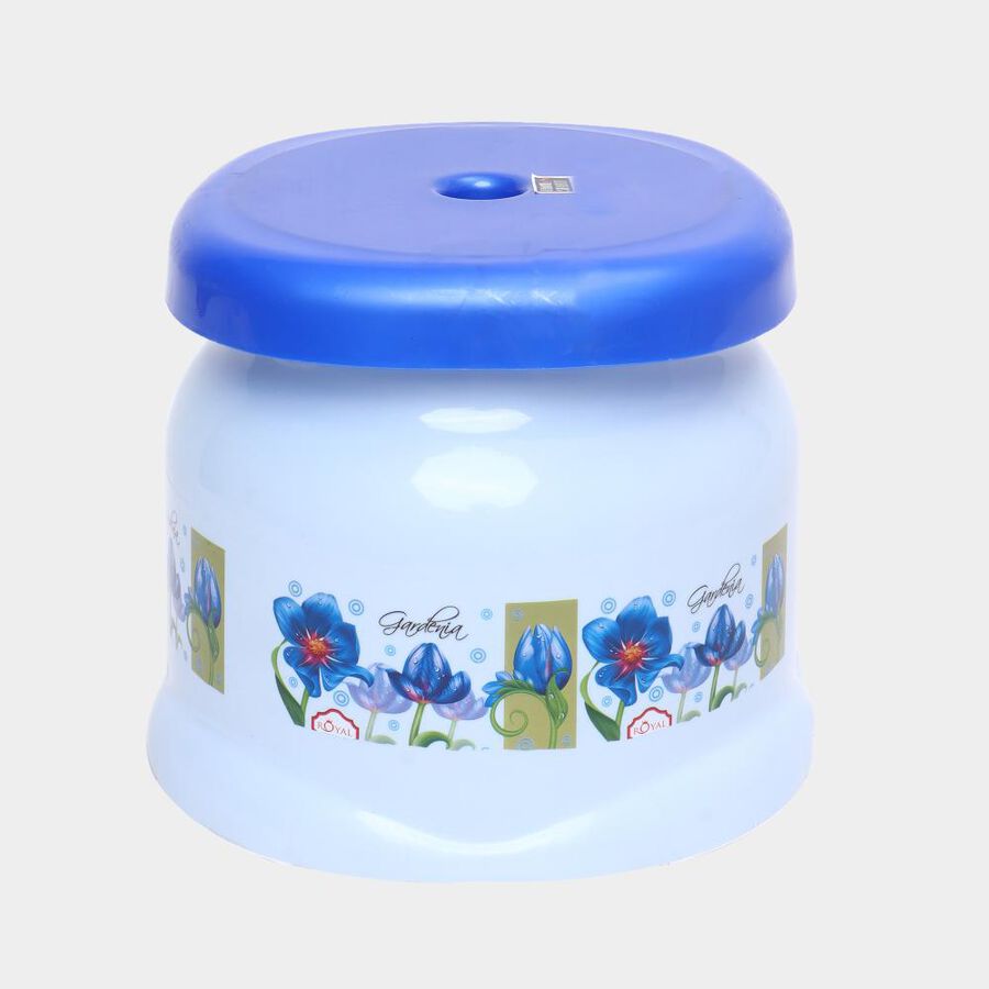 Blue Plastic Bath Stool, , large image number null
