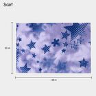 Women's Blue Cotton Scarf, , small image number null