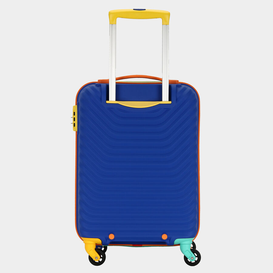 4-Wheel Multicolor Polypropylene Hard Case Trolley, Small, , large image number null
