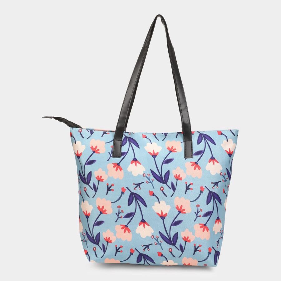 Women's Colour Block Fabric-Polyester Tote Bag, , large image number null