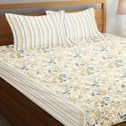 104 TC Cotton Double Bedsheet with 2 Pillow Covers, , small image number null