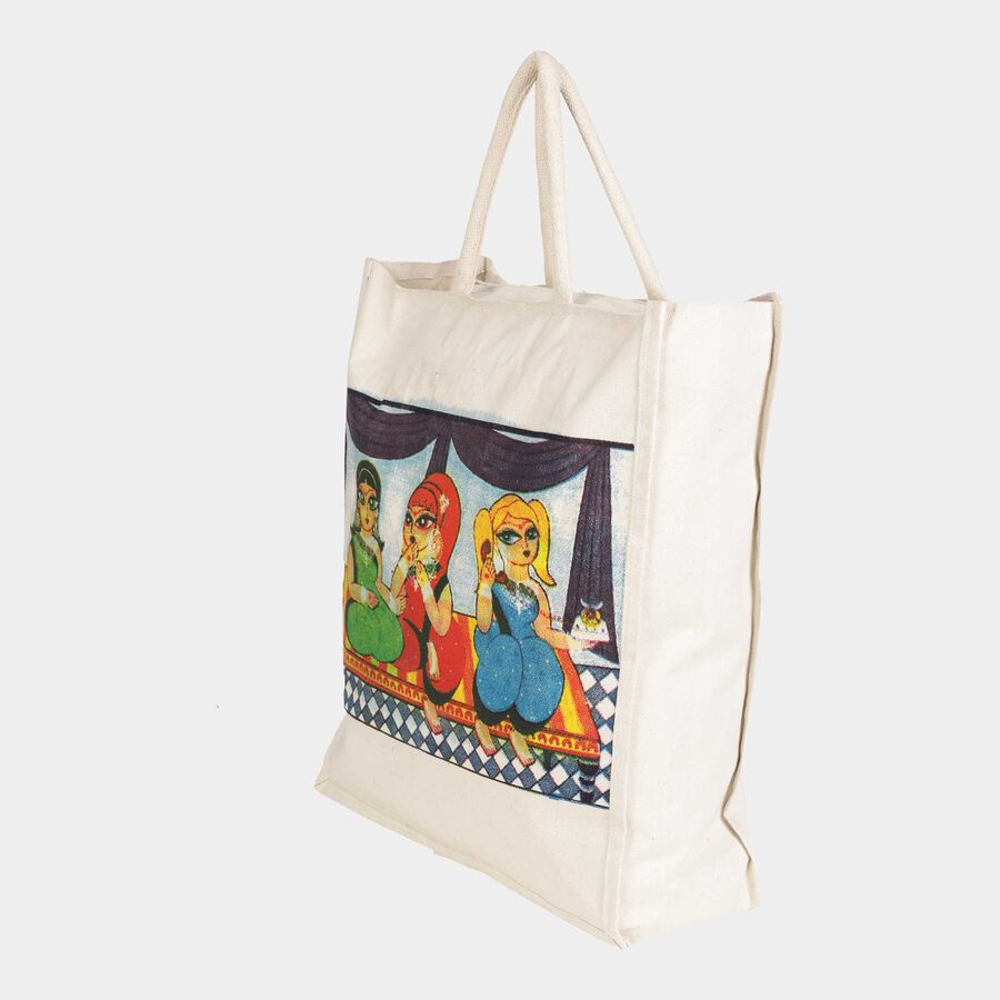 Women's Plain Polyurethane Shopping Bag, Medium, , large image number null