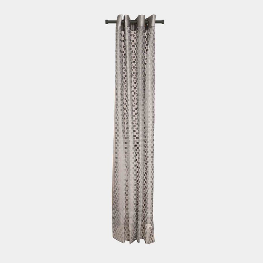 7ft. Grey Polyester Curtain, , large