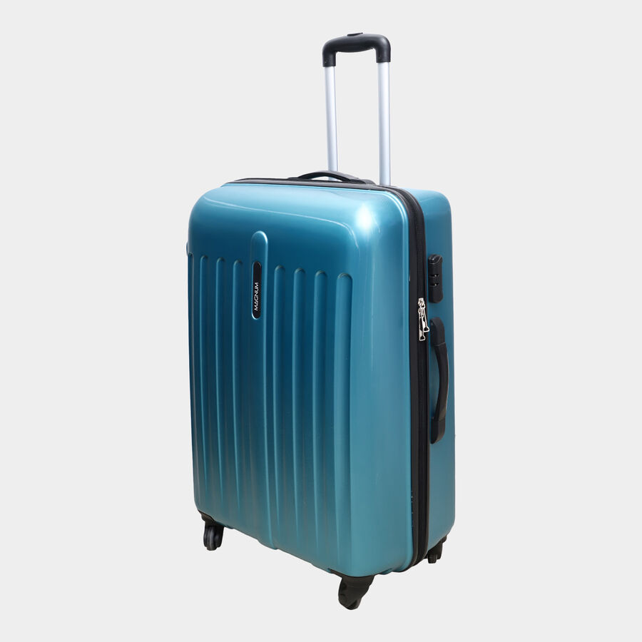 4-Wheel Teal PVC Matee Hard Case Trolley, Large, , large image number null