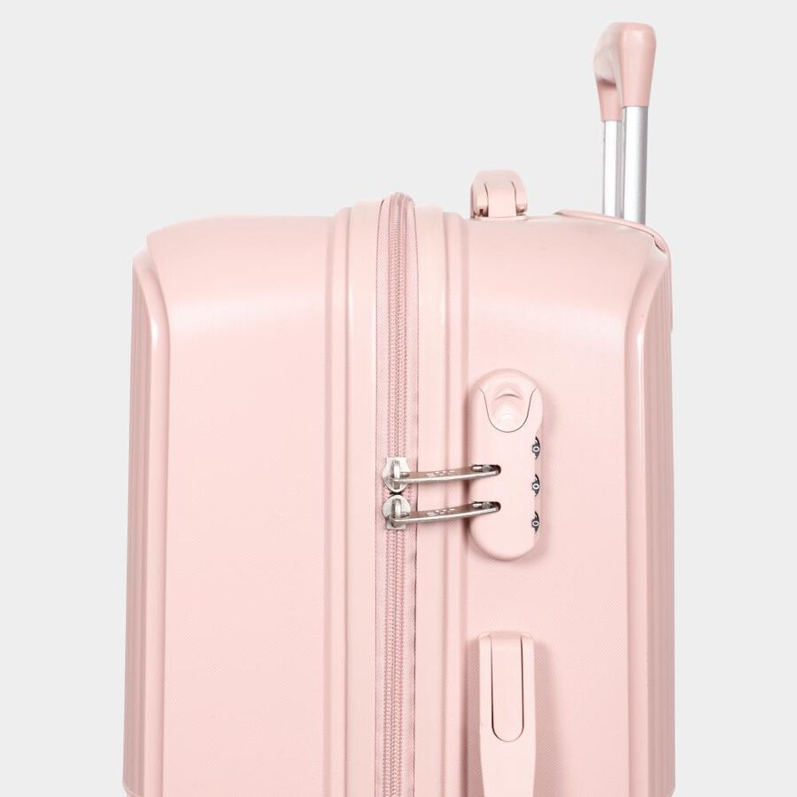 8-Wheel Light Pink Polycarbonate Hard Case Trolley, Medium, , large image number null