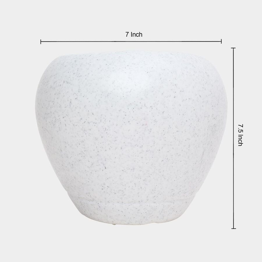 White Plastic Planter, , large image number null