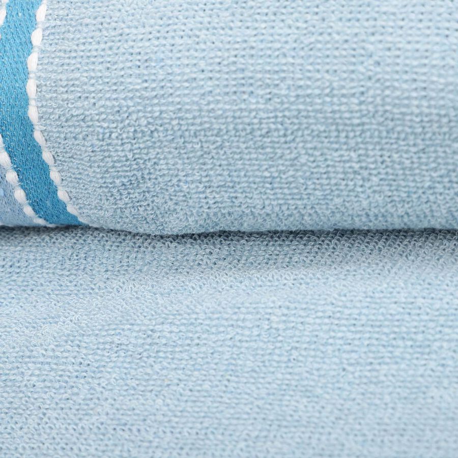 400 GSM Blue Microfiber Bath Towel, , large image number null