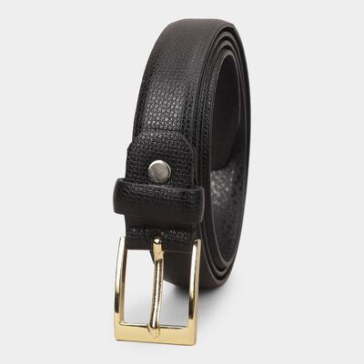 Men's Black Pu Formal Belt