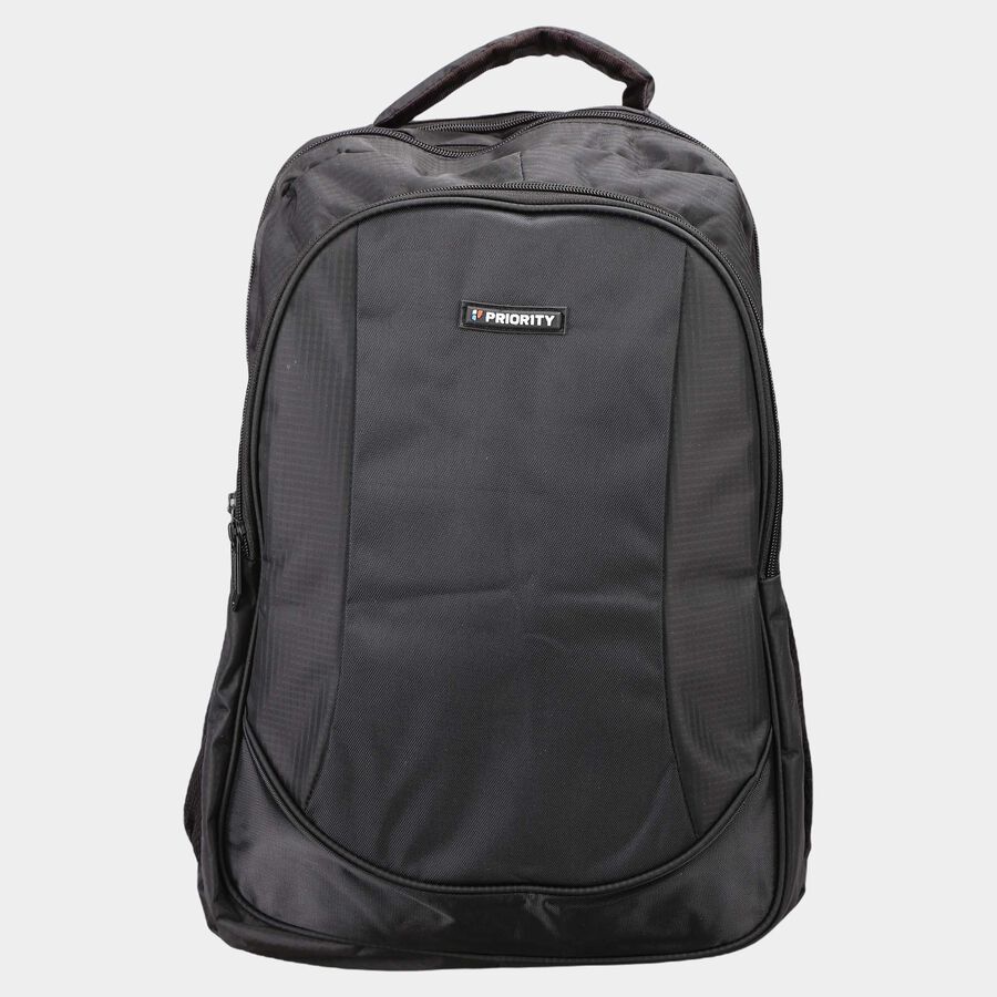 Black Polyester Backpack, Medium Size, 25 L, , large image number null