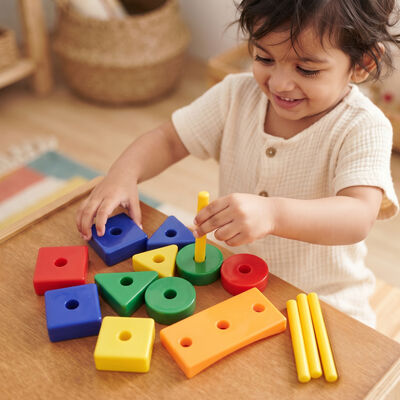 Kid's Plastic Blocks Game