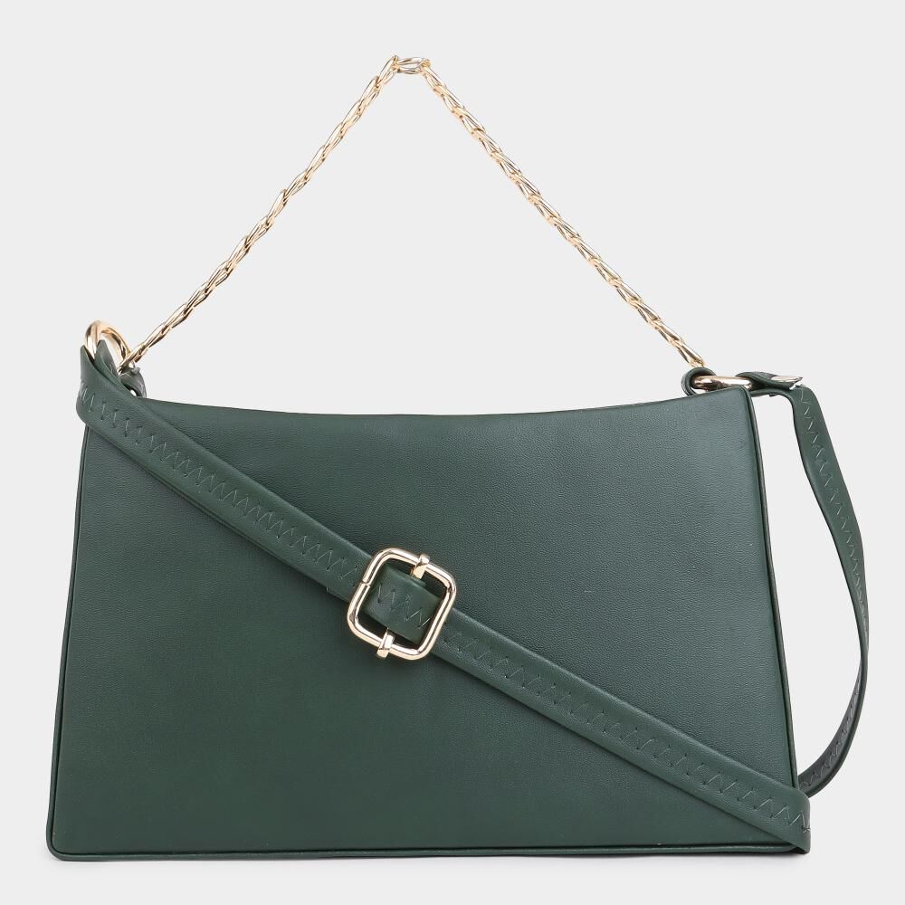 Lucky Charm                         Women's Green Polyurethane Sling Bag