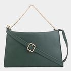 Women's Green Polyurethane Sling Bag, , small image number null