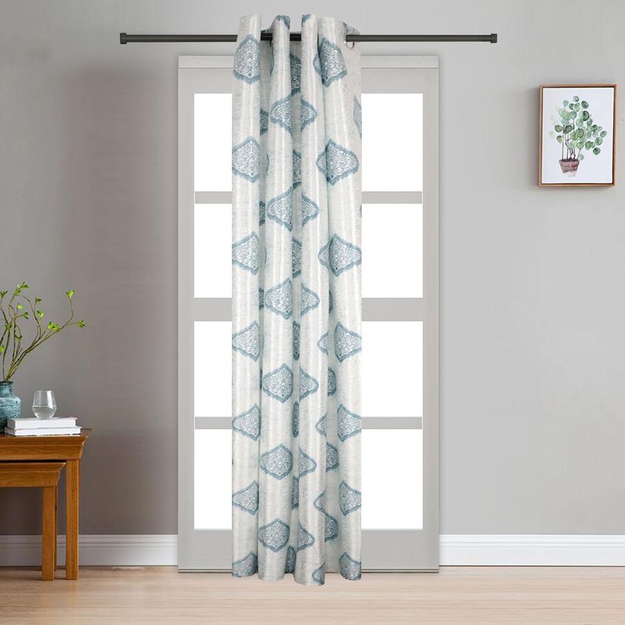7ft. Light Blue Polyester Door Curtain, , large image number null