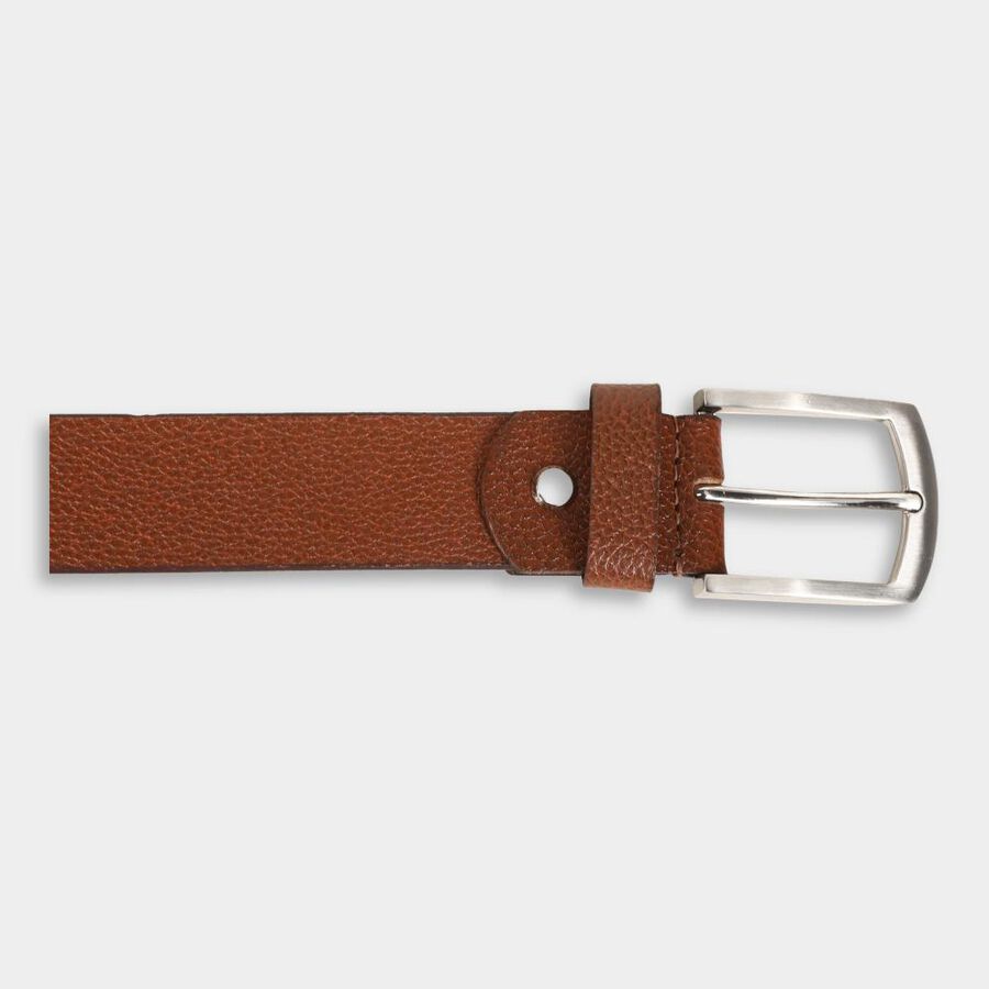 Men's Tan Leather Casual Belt, , large image number null