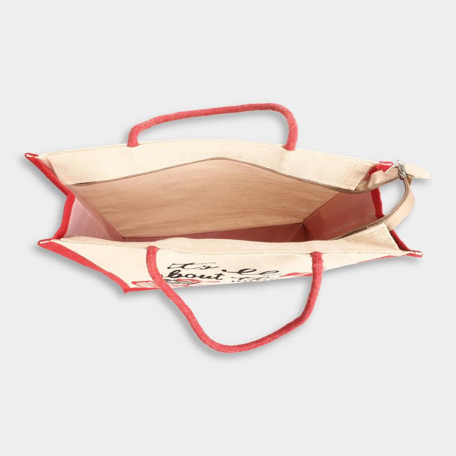 Beige Jute Bag, , large image number null