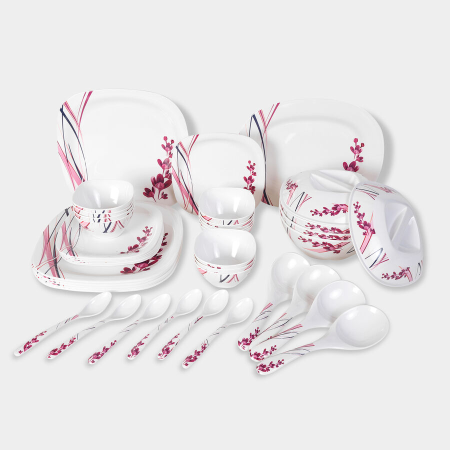 Home Finery 40 Pcs. Melamine Dinner Set Vishal Mega Mart India