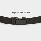 Men's Black Polyurethane Casual Belt, , small image number null