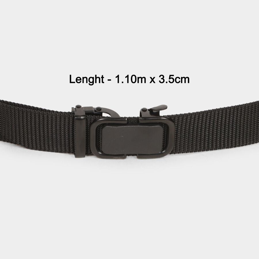 Men's Black Polyurethane Casual Belt, , large image number null