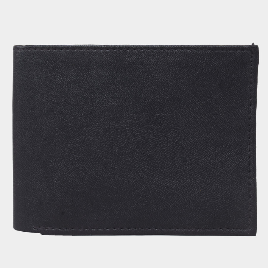 Men's Black Polyurethane Wallet, , large image number null