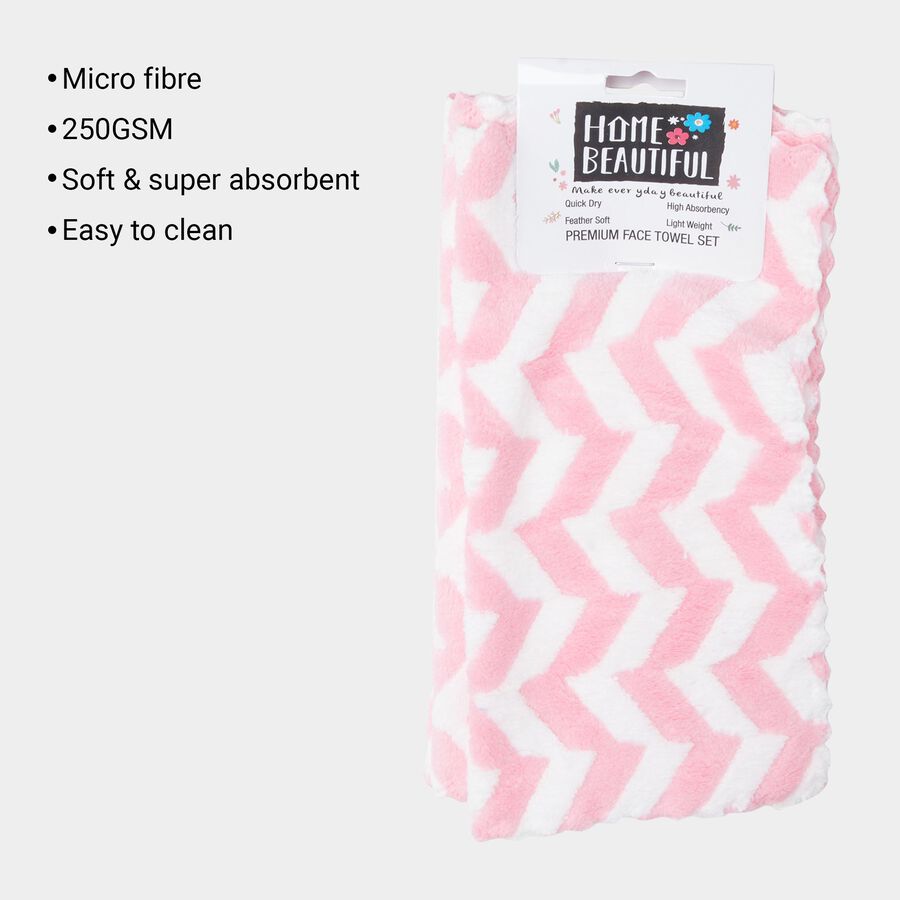 Microfiber Face Towel, Set of 3, 250 GSM, 25 X 25 cm, , large image number null