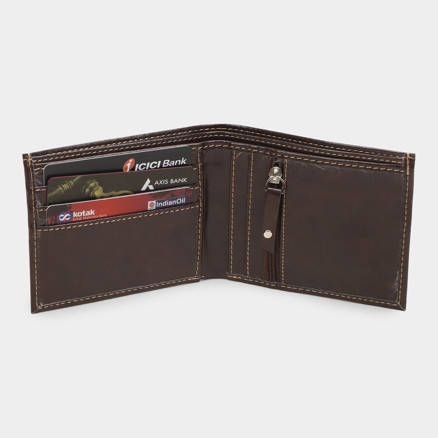 Men's Brown Polyurethane Wallet, , large image number null