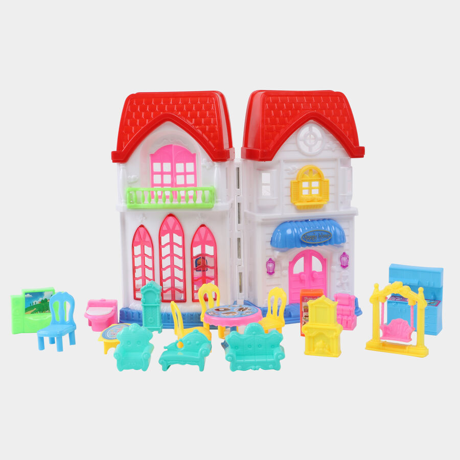 Kid's Plastic Doll House, , large