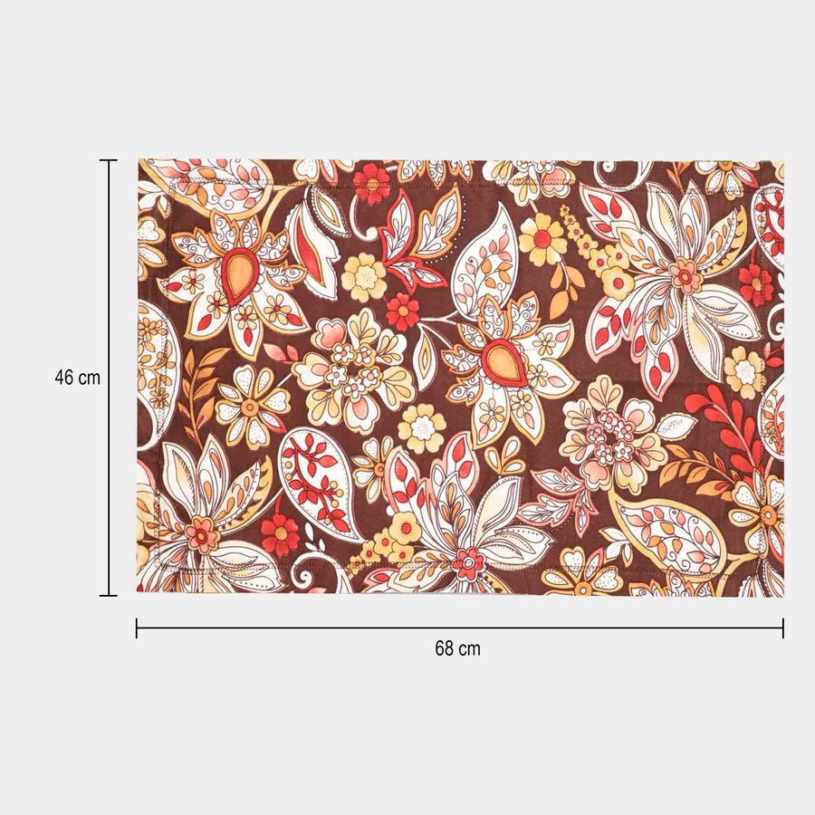 120 GSM Brown Microfiber Double Bedsheet With Pillow Cover, , large image number null
