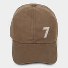 Men's Brown Cotton Cap, , small image number null
