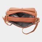 Women's Tan Polyurethane Sling Bag, , small image number null