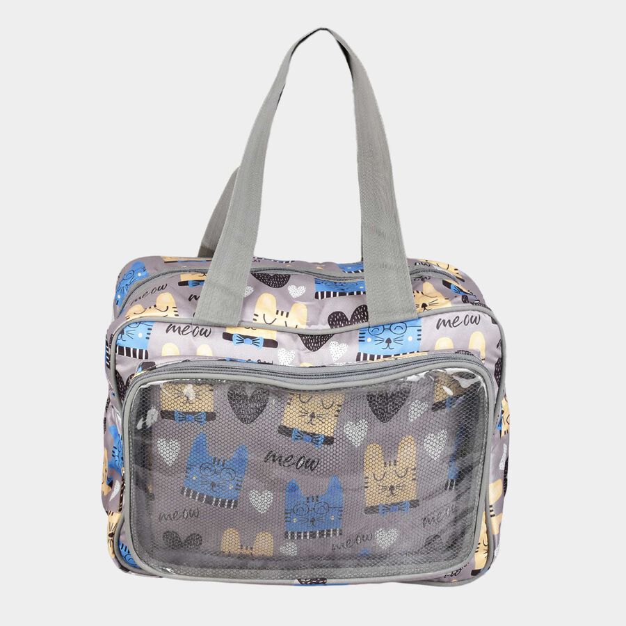Polyurethane Mothers' Bag, 3 Compartments, Cloth Handle, , large image number null