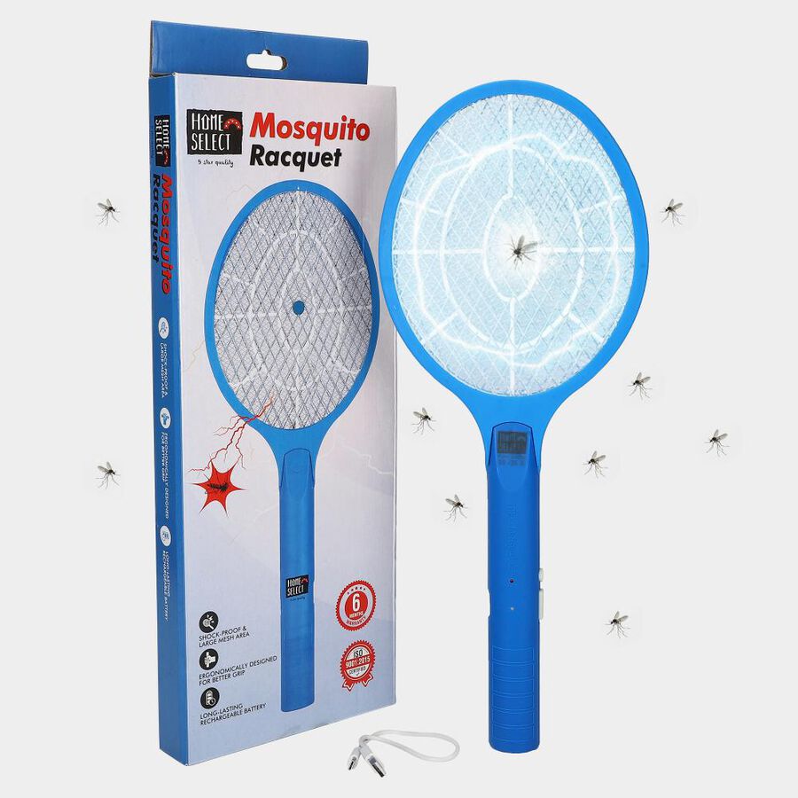 Rechargeable Electronic Mosquito Killer Racket, , large