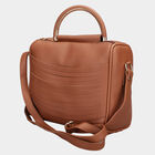 Women Plain Tan Sling Bag, , small image number null
