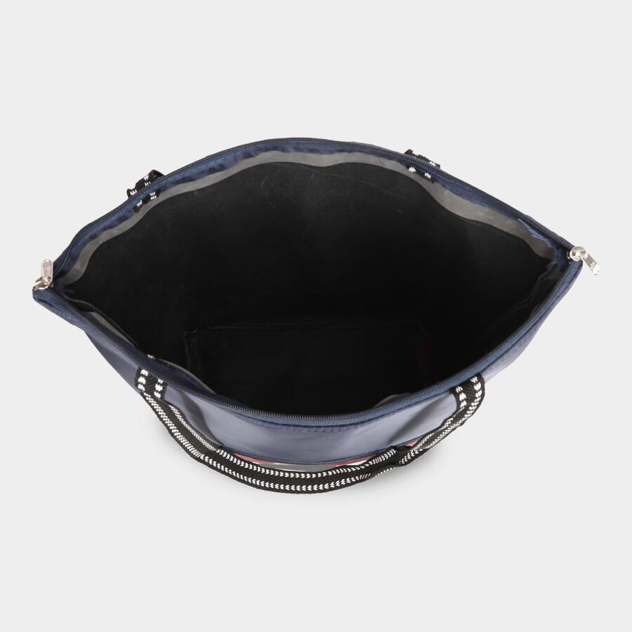 Women's Blue Fabric-Nylon Tote Bag, , large image number null