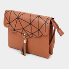 Women's Tan Polyurethane Sling Bag, , small image number null