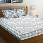 120 GSM White Microfiber Double Bedsheet, , small image number null