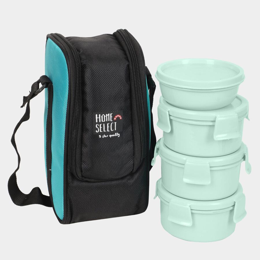 Plastic Lunch Box-4 Container With Bag, , large image number null
