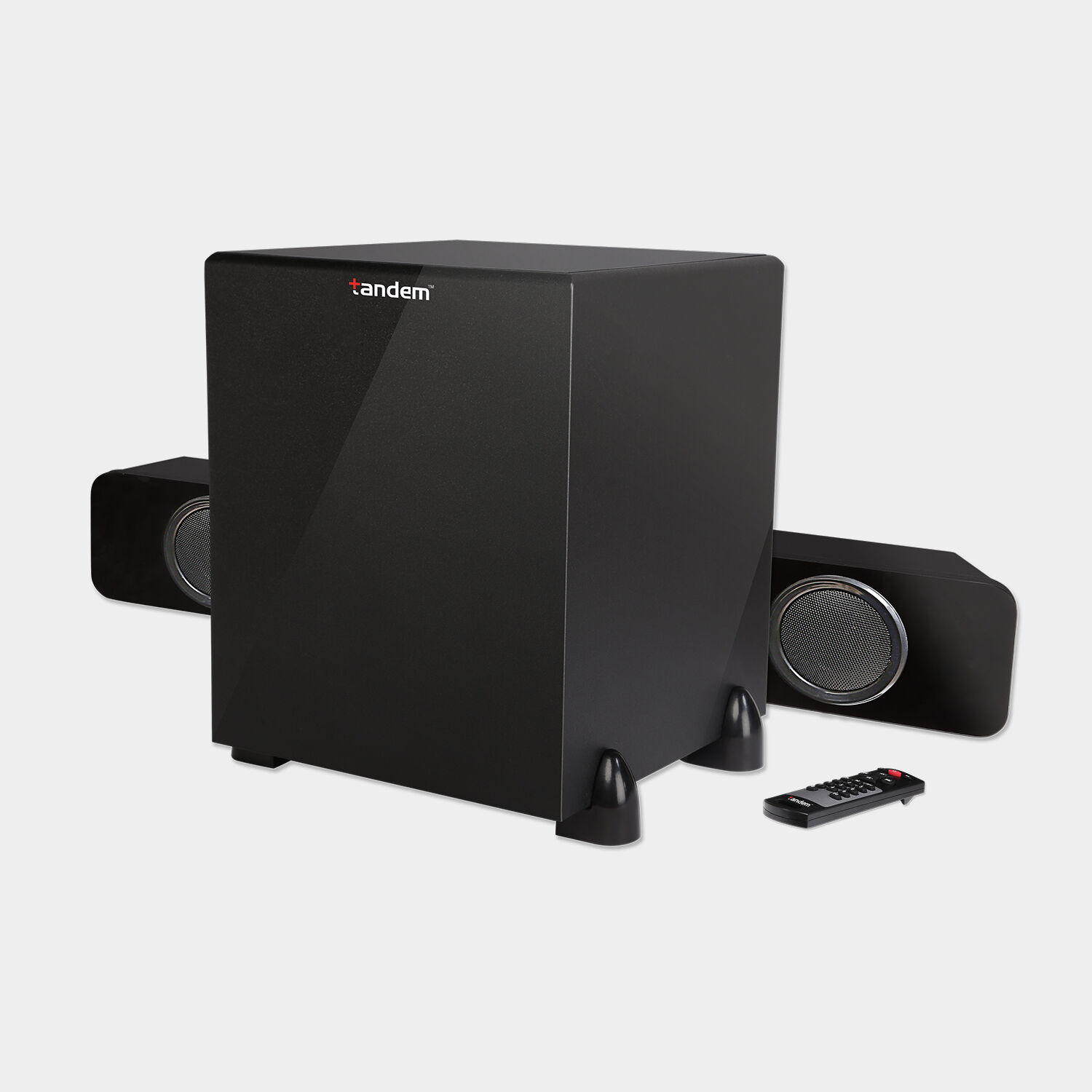 Tandem multimedia speaker clearance