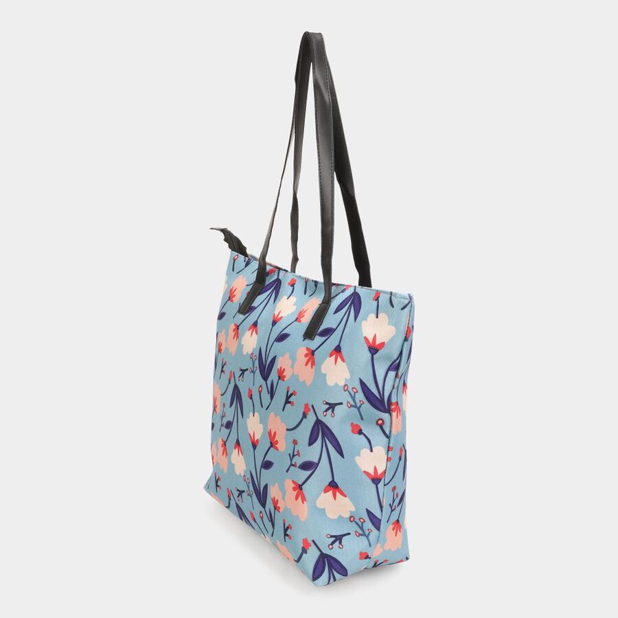 Women's Colour Block Fabric-Polyester Tote Bag, , large image number null