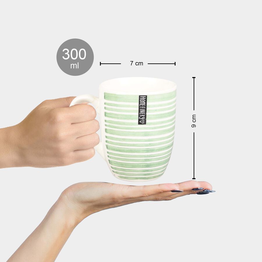 300 ml Stoneware Mug, Hand Painted Colour, , large image number null